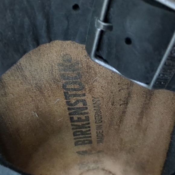 Birkenstock Leather Black Arizona Sandals 38 N - Picture 9 of 9